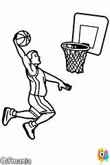 Dunk Slam Coloring Basketball Dibujo Mate Drawings Pages Para Baloncesto Colorear Dibujos Tablero Basquetbol Canasta Un El La Aro Jugador sketch template