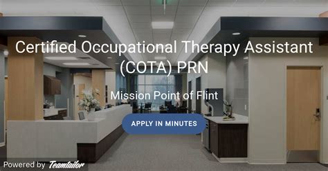 Certified Occupational Therapy Assistant Cota Prn Mission Point