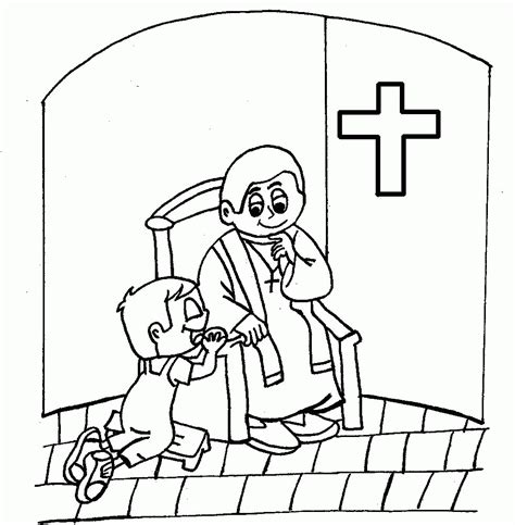 confession  sacraments coloring pages detailed coloring pages