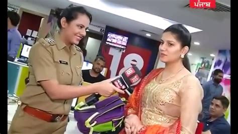 sapna choudhary live interview on tv sapna choudhary live with police sapna dance 2017 youtube