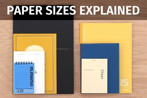 paper sizes explained