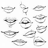 Cartoon Drawings Lips Drawing Lip Mouths Mouth Draw Body Instagram Disegni Zeichnen Lippen Biting Sketches Pencil Manga Anime Dibujar Parts sketch template