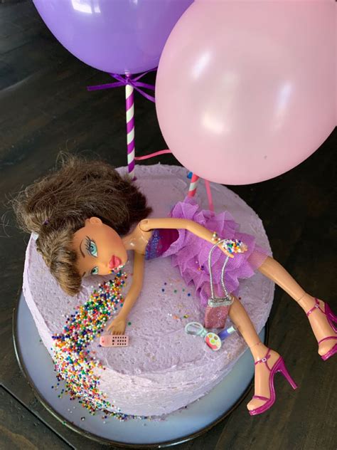 Barbie Cake 21st Birthday Girl 18th Birthday Party Themes Barbie Cake