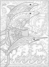 Colorear Swordfish Fanciful Dolphines Tangled Dauphin Zen Ausmalen Dover Publications Bordar Walrus Magique Ozean Delfines Doverpublications Livros Ensino Sharpie Animalitos sketch template