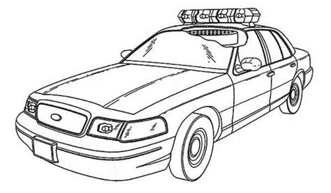 police car coloring pages  print