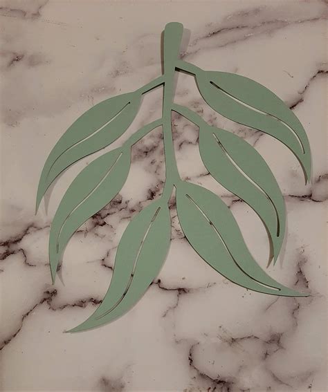 eucalyptus leaves template paper flower leaves etsy