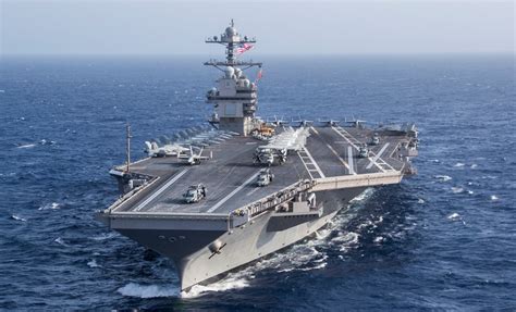 navy carrier ford completes largest aircraft embark  date