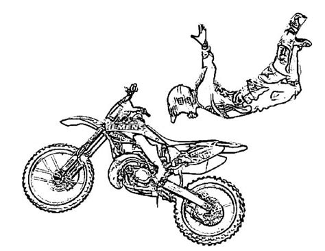 dirt bike coloring pages