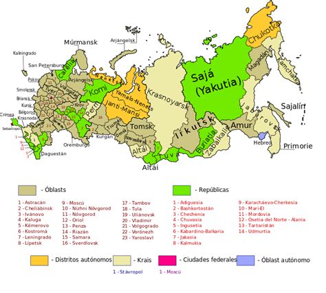 file mapa sujetos federales de rusia svg wikimedia commons