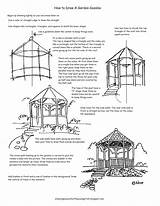 Gazebo Drawing Draw Worksheet House Garden Outline Worksheets Artist Young Drawings Lesson Lessons Paintingvalley Choose Board sketch template