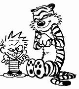 Calvin Hobbes Pages Effortfulg sketch template