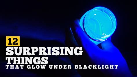 surprising   glow  uv light  blacklight experiment