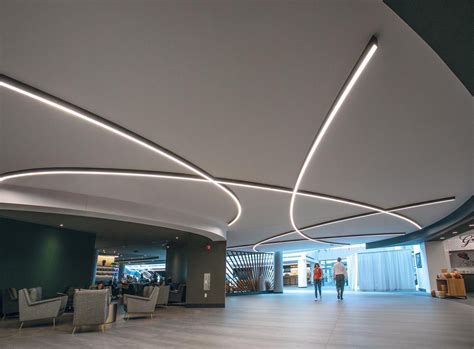 black ceiling led linear light pendant commercial architectural lighting  stop manufacture