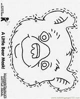 Bear Mask Coloring Pages Little Party Colouring Bears Lb Printable Teddy Face Themes Kids Masks Visit When Sheet Choose Board sketch template