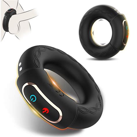 Heating Cock Rings For Men Rechargeable Silicone Cock Ring For Hard And