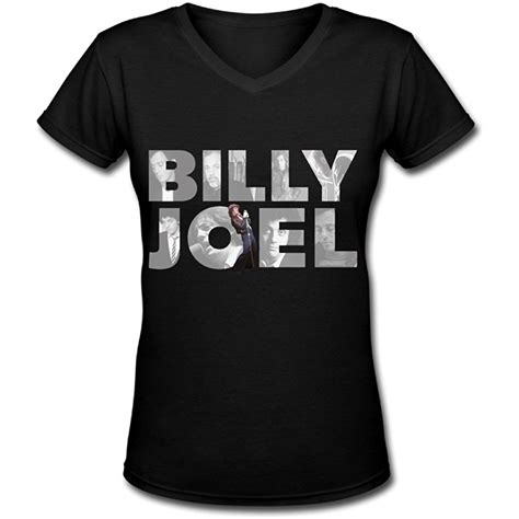 billy joel vintage  logo woens novelty  neck  shirts unisex   neck