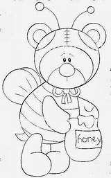 Riscos Ursinhos Teddy Pandas Graciosos Riscosgraciosos sketch template