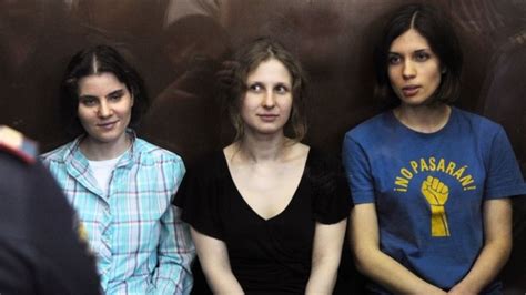 pussy riot members jailed for two years for hooliganism bbc news