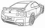 Gtr Nissan Skyline Drawing R35 Car Line Carros Carro Draw Da Getdrawings Gt Truck sketch template