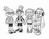 Splatoon 자료 색칠 공부 출처 sketch template