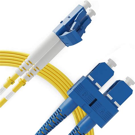 buy beyondtech lc  sc fiber patch cable single mode duplex  ft um os lszh