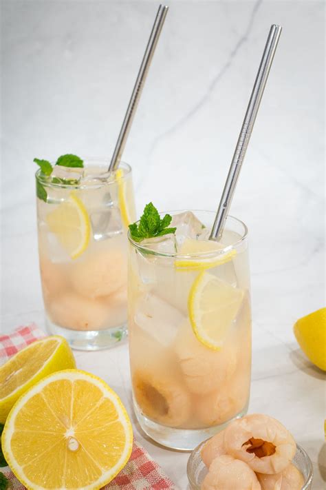 lychee lemonade easy lemon lychee iced drink decorated treats