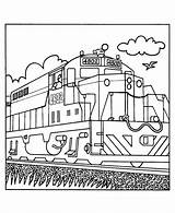 Coloring Pages Railroad Popular sketch template
