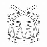 Trommel Tambor Schlagzeug Musicales Drums Instrumentos Coloringpages Revolutionary Ausmalbilder Kategorien Deckblatt sketch template