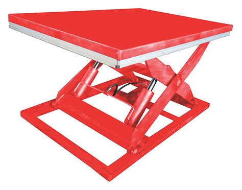 dayton stationary scissor lift table  lb load capacity   lifting height max