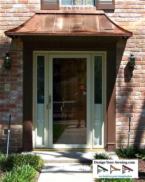 copper awnings  front door awning lpi