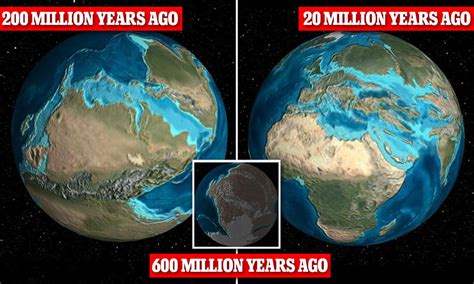 million years  map