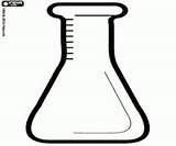 Erlenmeyer Flask Matraz Frascos Laboratorios Conical Ciencias Destilacion Vazio sketch template