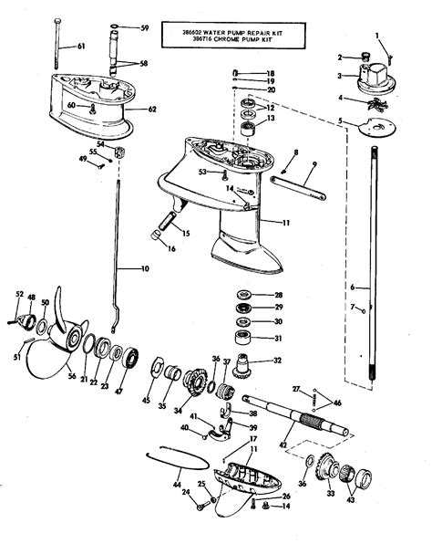hp johnson outboard motor parts diagram