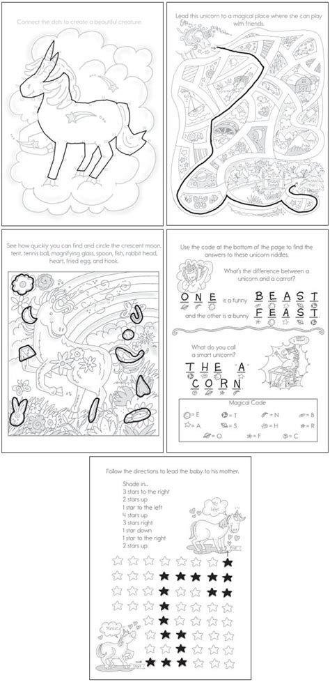 unicorn maze coloring pages coloring pages