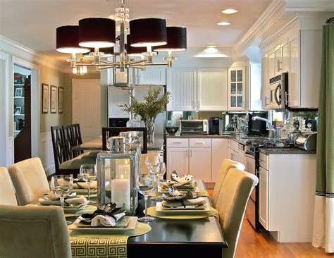 classic chic home open concept kitchens dining rooms