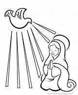 Kudus Roh Turunnya Pentakosta Minggu sketch template