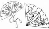 Coloring Pages Fan Chinese Japanese Japan Electric Color Fans Printable Coloriage Japon Drawing Clipart Getcolorings Library Therapy Cherry Japonais Print sketch template