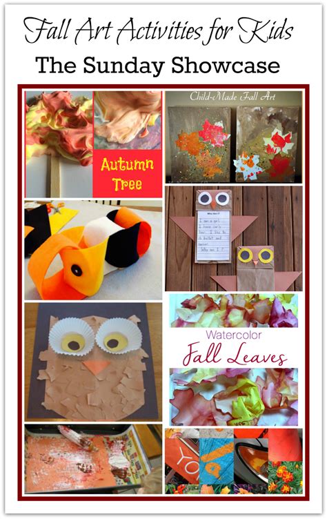 fall art activities  kids  sunday showcase