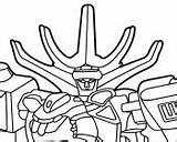 Power Coloring Rangers Megazord Pages sketch template