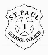 Badge Coloring Police Pages St Paul Badges School Sheriff Kids Officer Sheet Clipart Kinder Popular Coloringhome Getcolorings Color Library Cliparts sketch template
