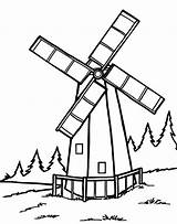 Coloring Tower Pages Netherlands Windmills Old 54kb Printable Getdrawings Getcolorings sketch template