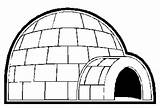 Igloo Iglu Preschool Architecture Figuras Auburn Letters sketch template