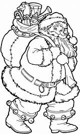 Santa Christmas Pages Coloring Claus Getdrawings sketch template