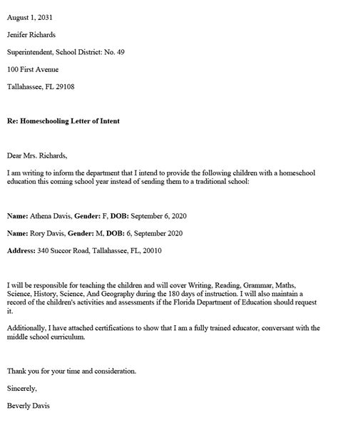 oklahoma homeschool letter  intent bruin blog
