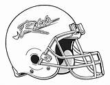 Coloring Football Pages Helmet sketch template