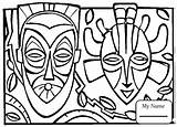 Coloring Pages Drama Mask Masks Getcolorings sketch template