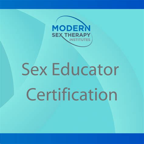 Sex Educator Certification Modern Sex Therapy Institutes