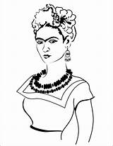 Frida Kahlo Cmy Khalo Caricatura Pintar Kalho Obras Gogh Malvorlagen Ouvrir sketch template