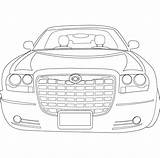 Chrysler Hemi sketch template