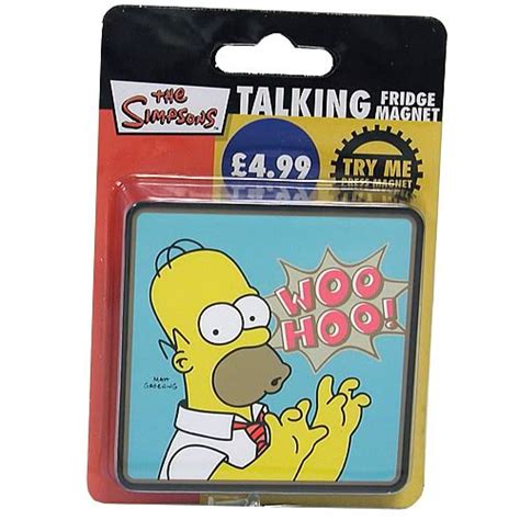 Simpsons Woo Hoo Homer Simpson Talking Magnet Character